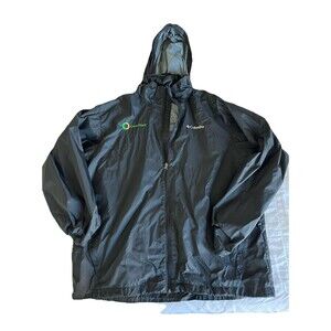 Columbia Rain Jacket XL Men’s Hooded Lightweight Logo Embroidered
